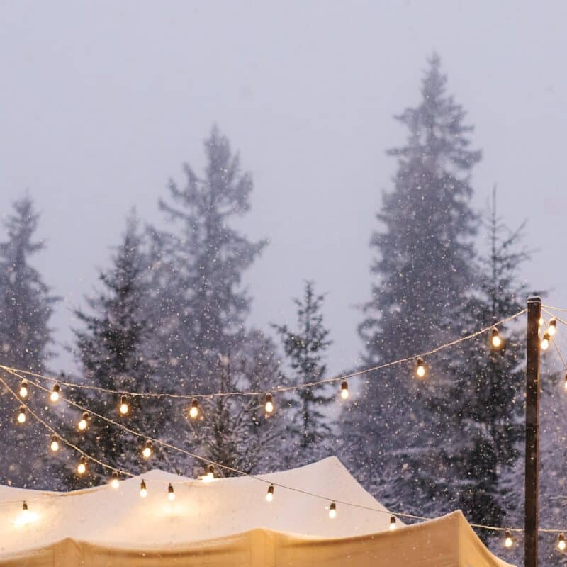 Winter Mountain Village Landscape, Nature Panoramic Image